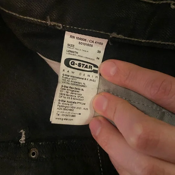 G Star Jeans 3301 Blades Tapered, Never Worn